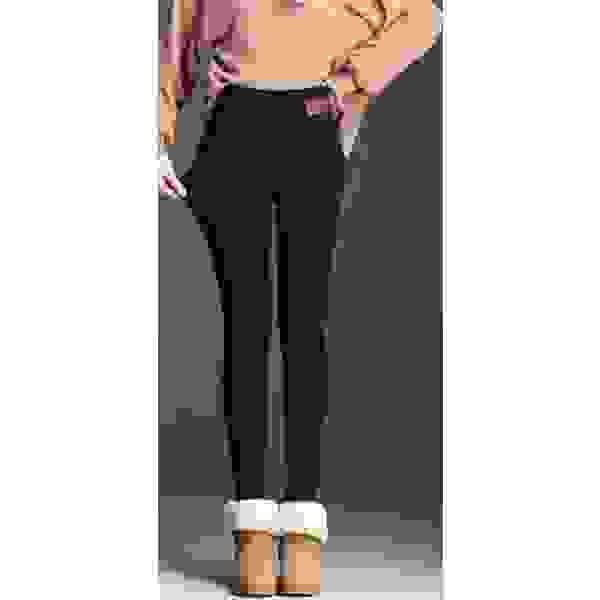 Legging en velours taille haute – Chaleur élégante