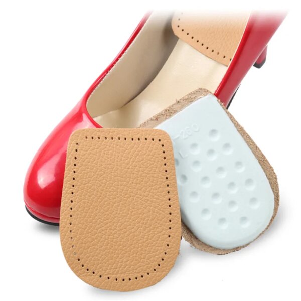 Semelles intérieures élastiques en cuir pour talons hauts, coussretours de chaussure